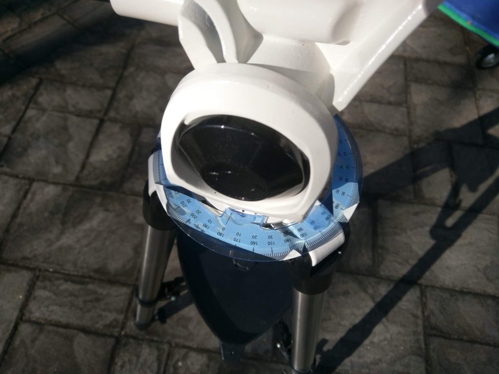 360-degree scale on my AltAz mount.