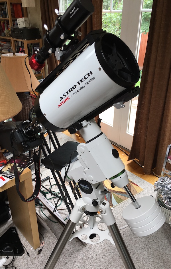 6" Ritchey-Chretien on the HEQ5i Pro
