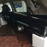 Apertura in car on foam blocks