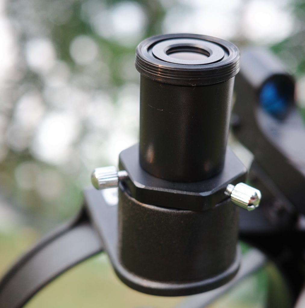 25mm eyepiece inserted into the the Virtuoso GTi 150P's helical focuser