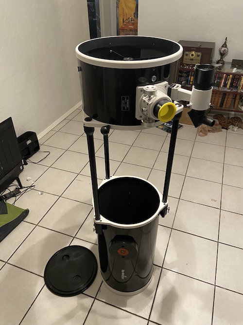 OTA of Skywatcher 12" Flextube along with its lid on my living room