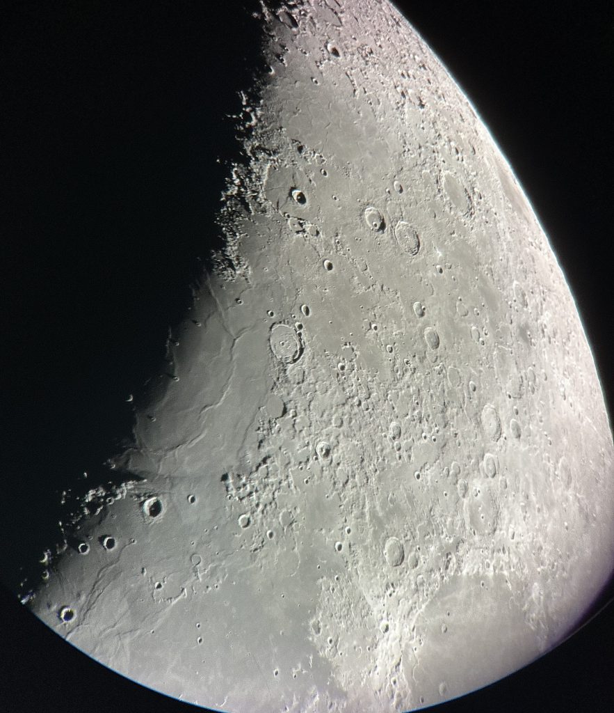 A Single shot image of Moon taken by me using Hybrid 10"