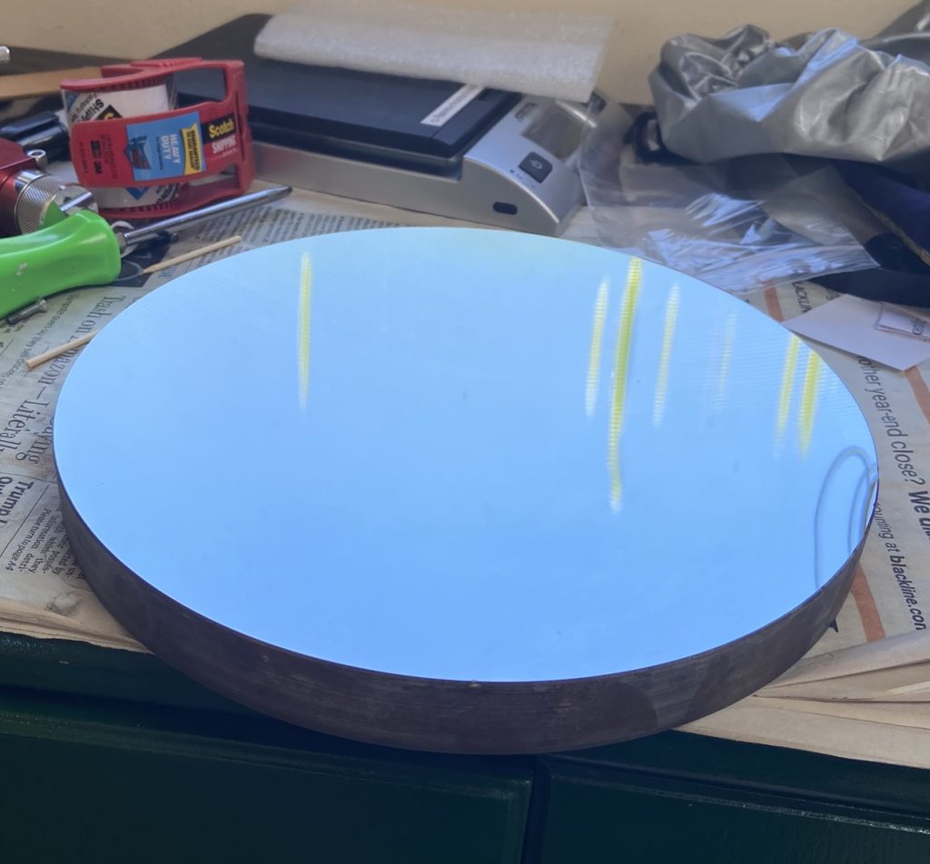 An Enhanced Aluminum coated primary mirror.