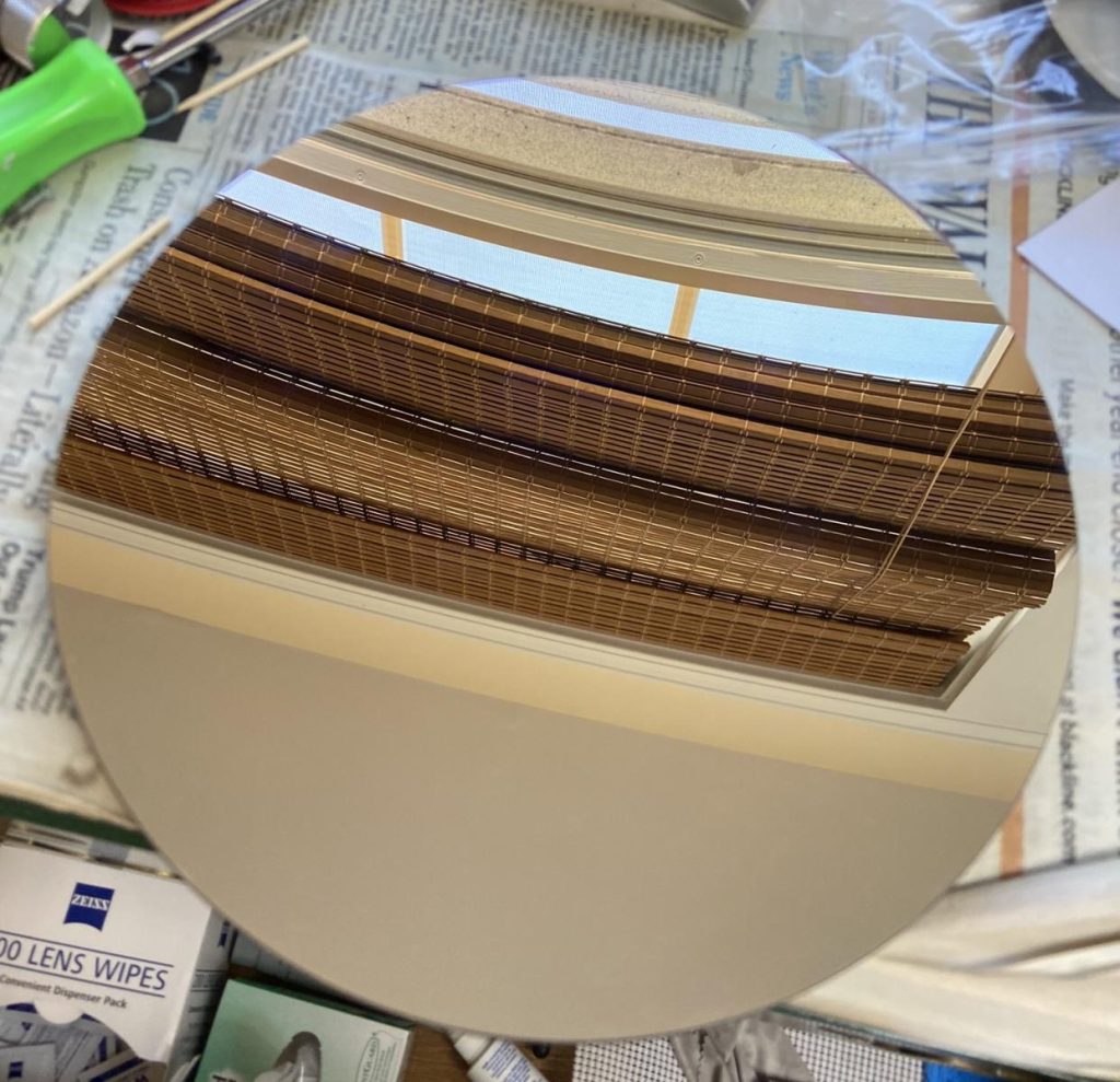An Enhanced Aluminum coated primary mirror.