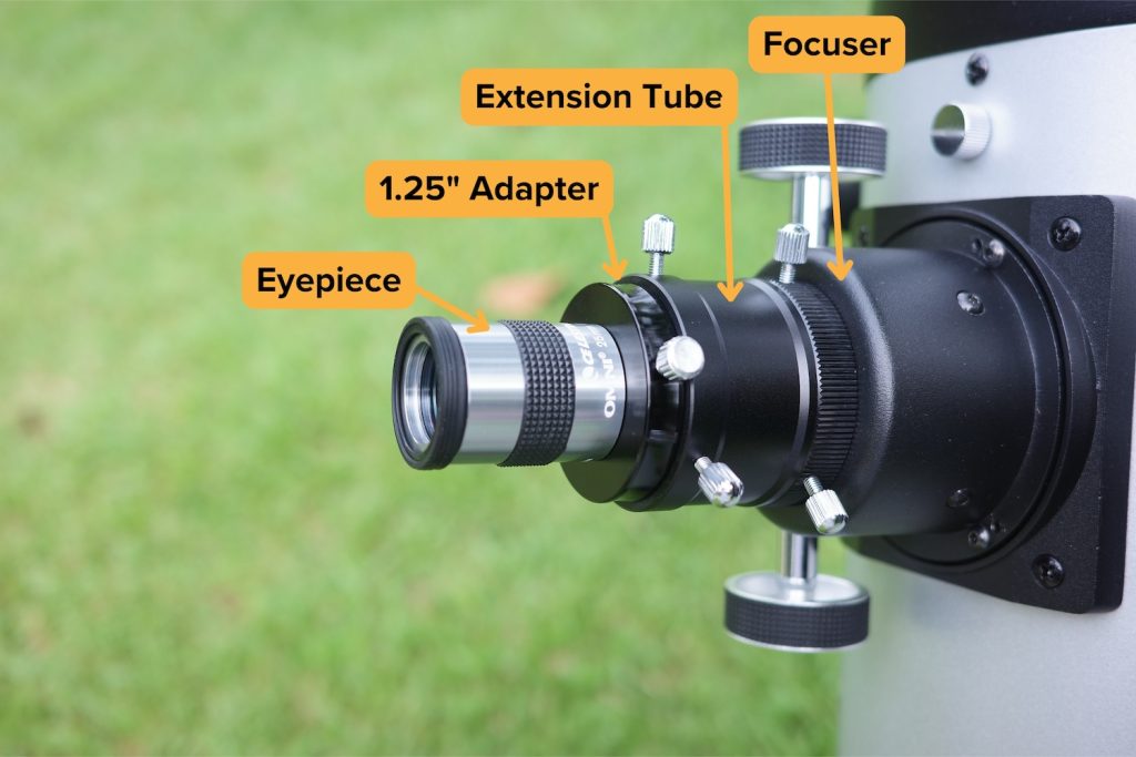 focuser to eyepiece