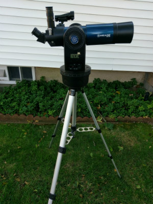 Picture of meade ETX 80 on use
