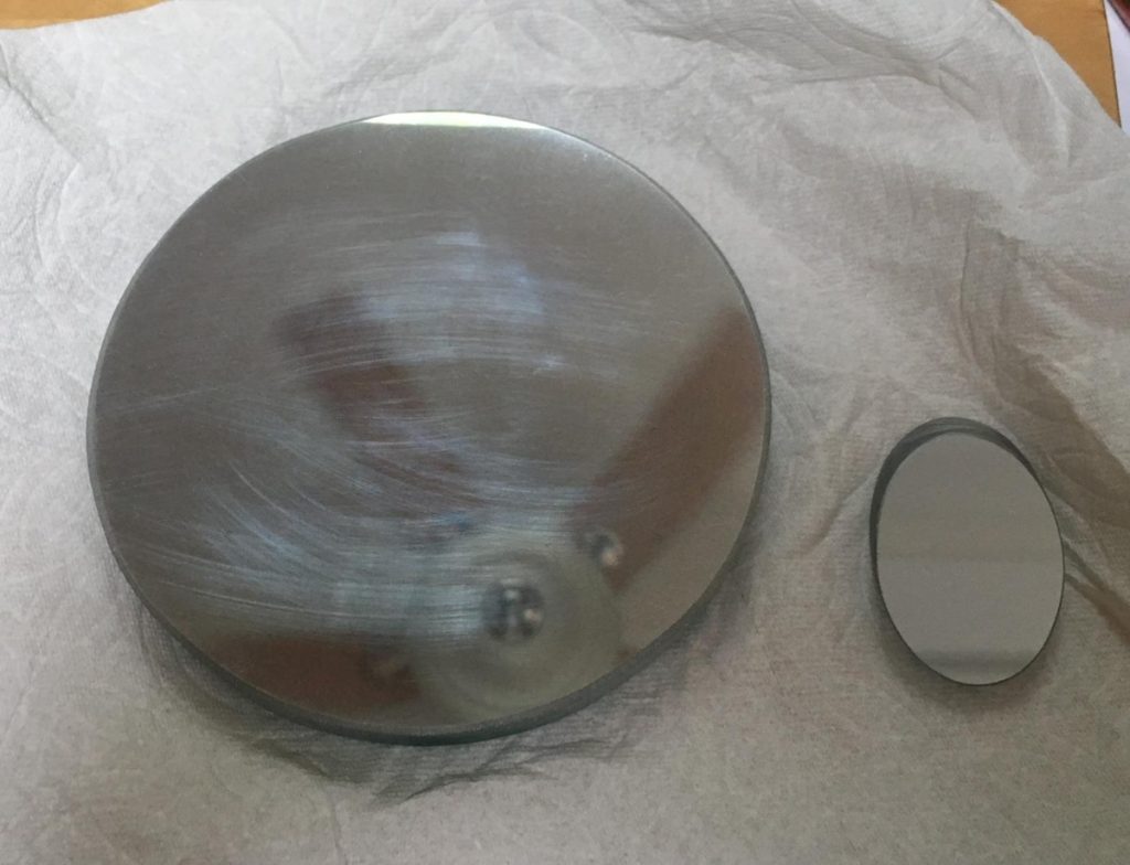 A scratched primary mirror