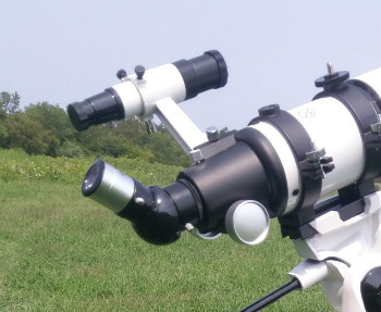 Telescope with 45 degree diagonal