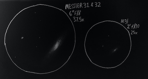 Messier 31 sketch