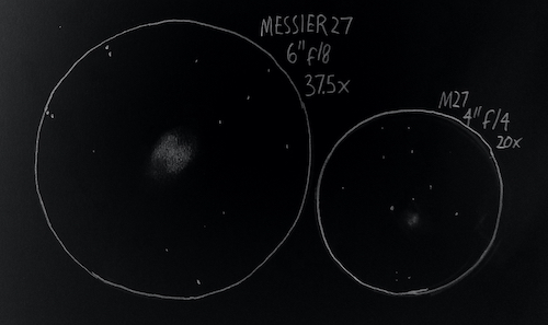 Messier 27 sketch