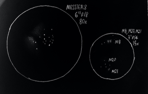 Messier 8 sketch