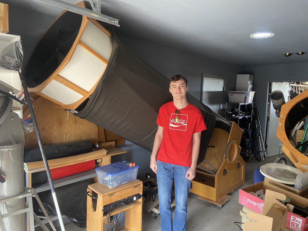 Zane with 32" dobsonian