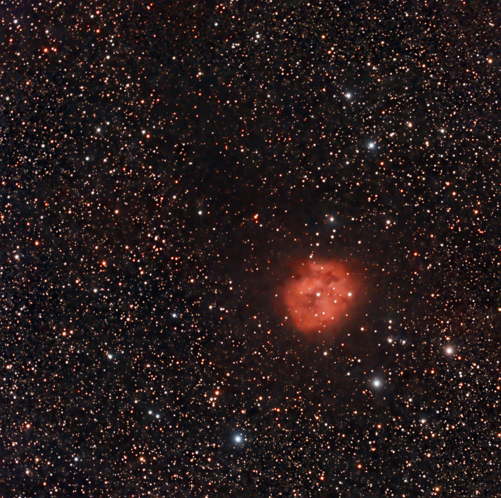 Cocoon Nebula with 10h 45 min exposure