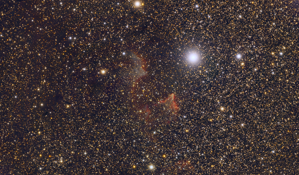 A nearly uncropped image of the Ghost of Cassiopeia nebula