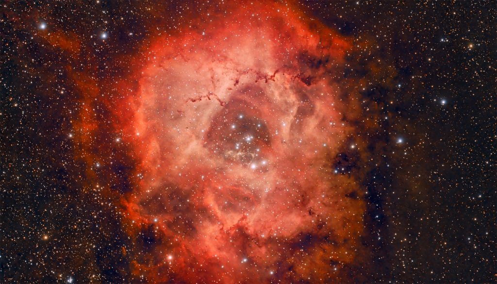 Vespera was pointed at the Rosette Nebula (NGC 2237)