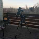 Orion Sirius EQ-G Computerized GoTo Telescope Mount on my backyard with