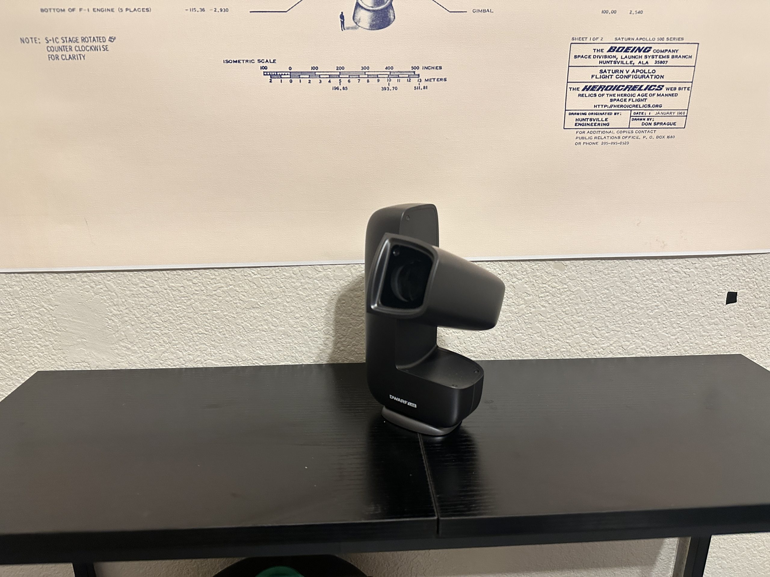 Dwarf Mini on my table.