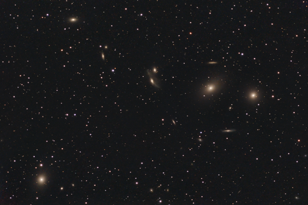Markarian’s Chain - 10 hours, astro filter; using Dwarf Mini smart telescope